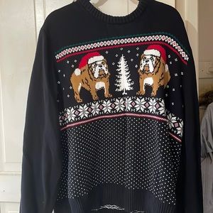 Ugly Christmas sweater mens 2x dogs